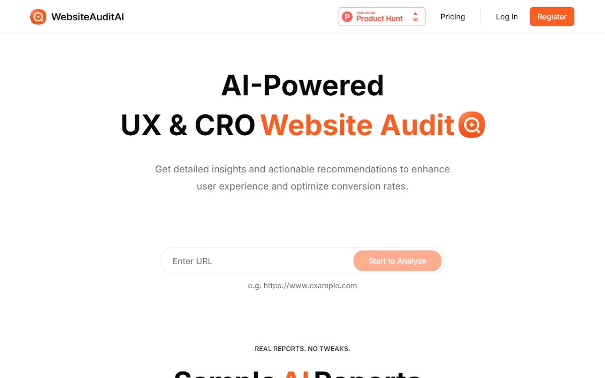 Captura de WebsiteAuditAI