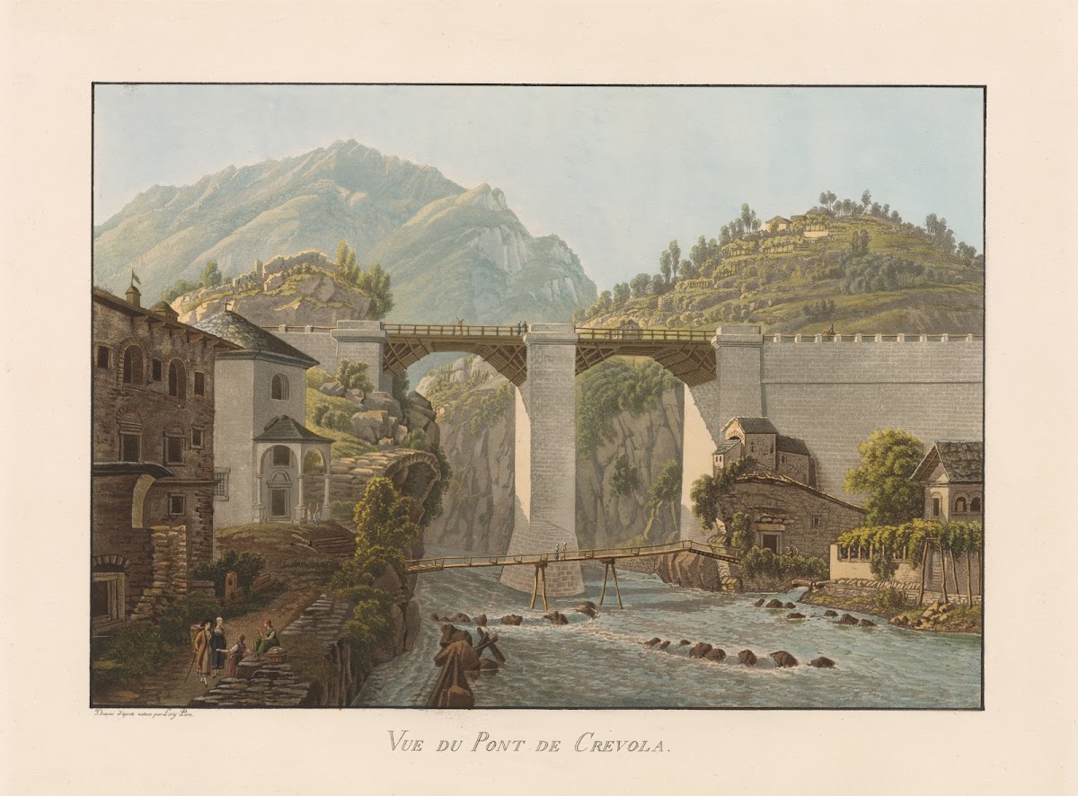 Vue du Pont de Crevola 1811