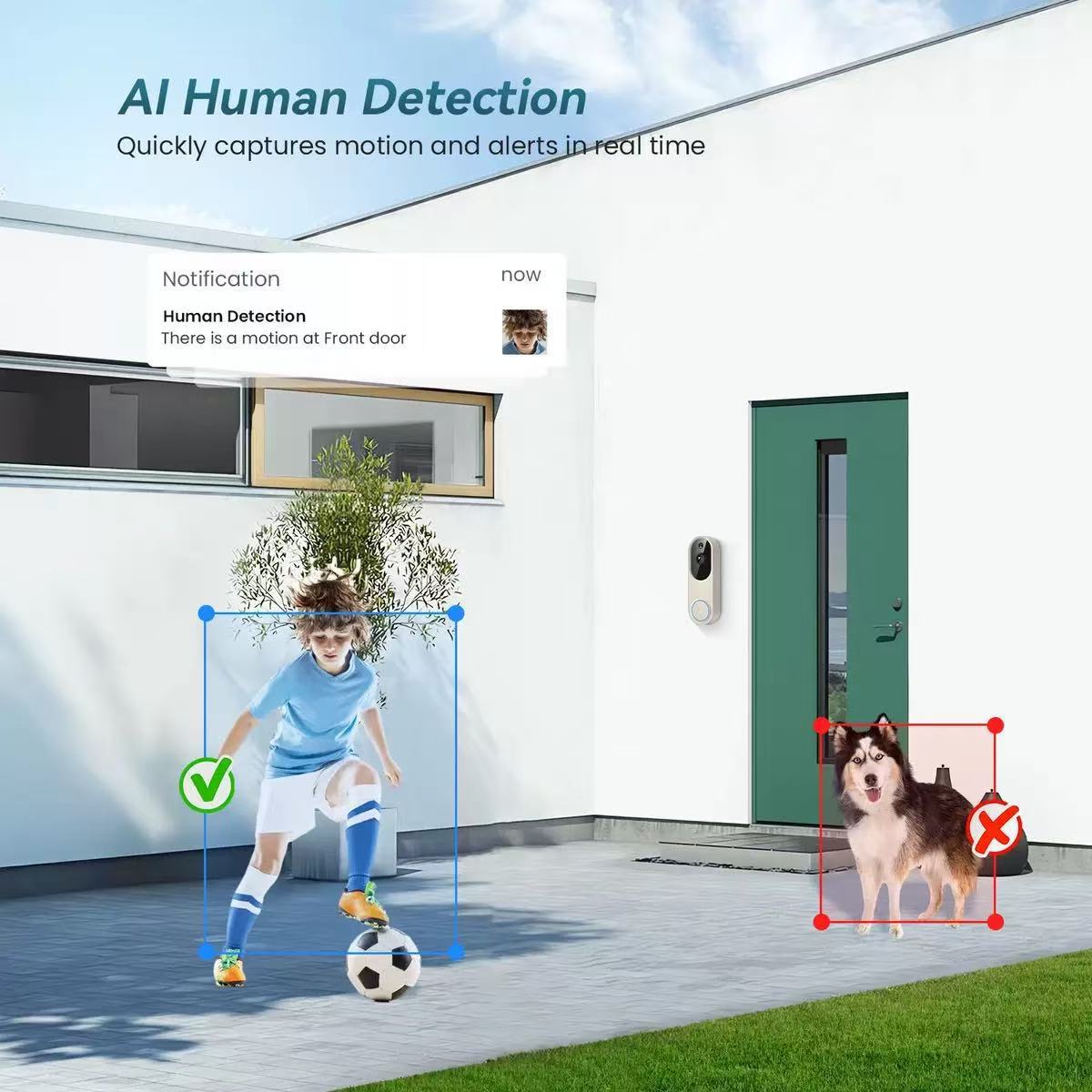 Intelligente Video-Türklingel mit Gegensprechanlage