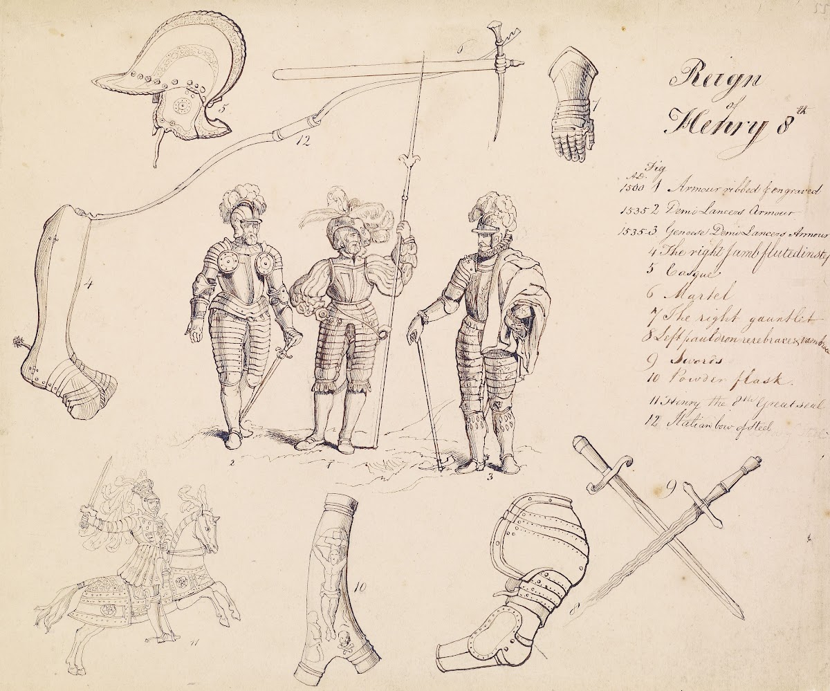 Sketches of Armour  Study for Henry VIII 1844
