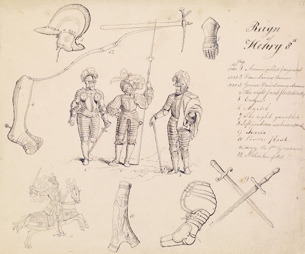 Sketches of Armour  Study for Henry VIII 1844