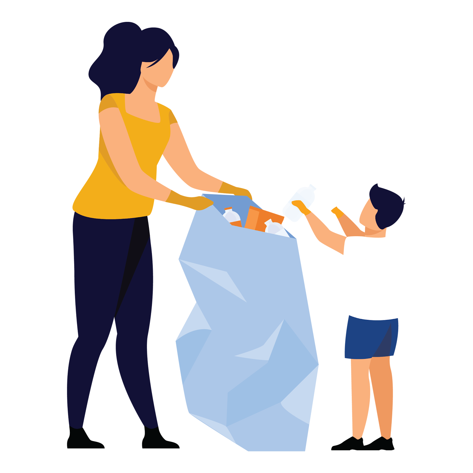 No trash littering. Easy steps protect coral reef, Protect coral reef, help coral reef. CarbonEthics Indonesia
