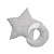Bumper - pillow Twins Moon and Star (2 pcs) multicolor