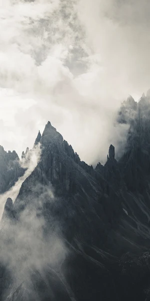 Landscape, Nature, Mountains, Clouds, Mist 4K Wallpaper Background