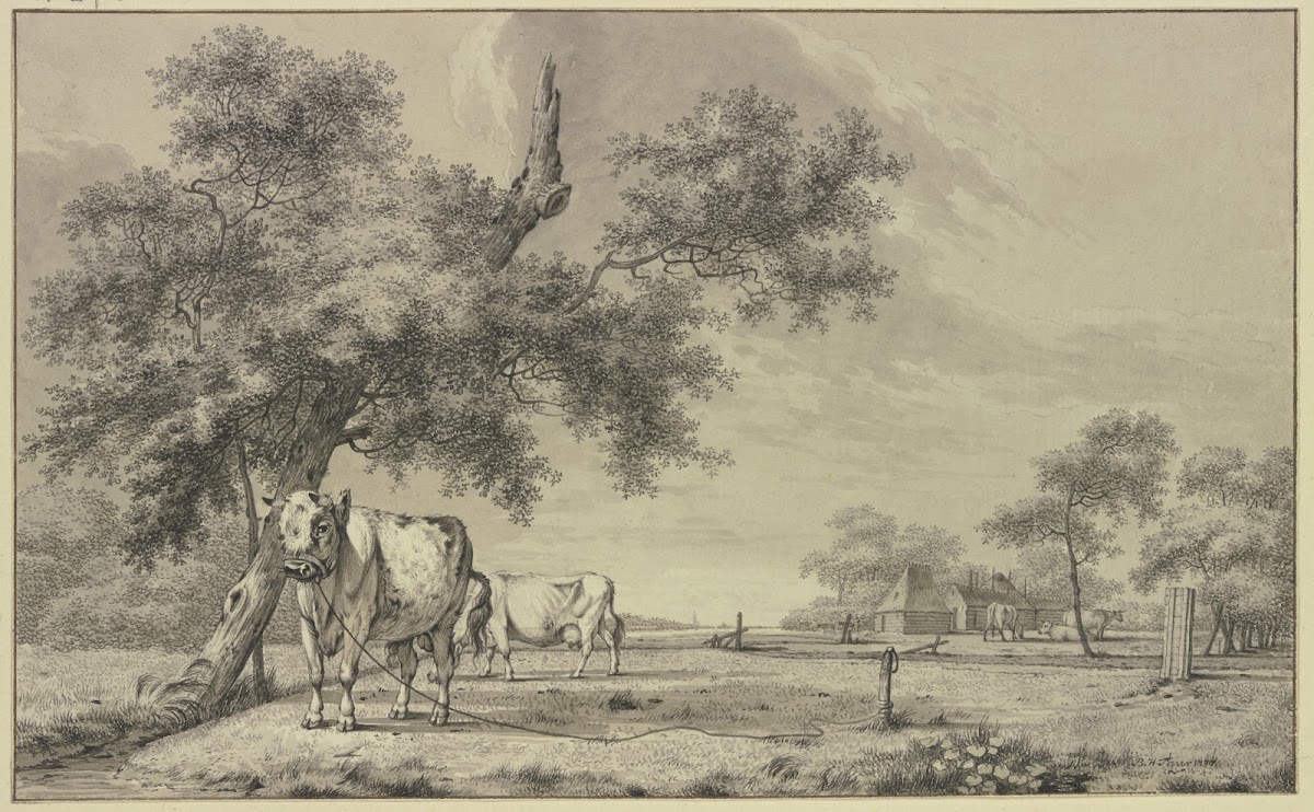 Landscape with Tethered Bull 1777