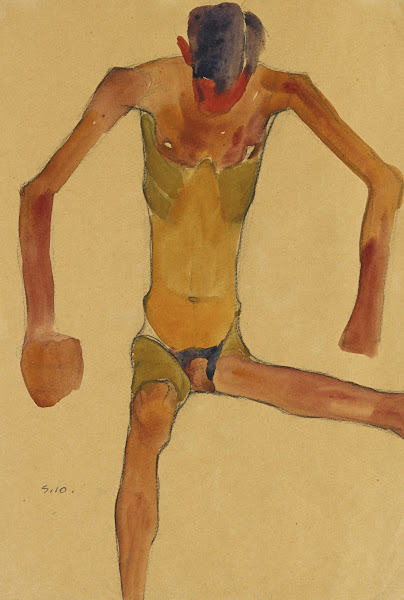 Sitzender männlicher Akt mit gesenktem Kopf Seated Male Nude with Lowered Head 1