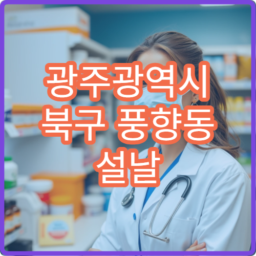 광주광역시 북구 풍향동 설날 구정 공휴일 약국