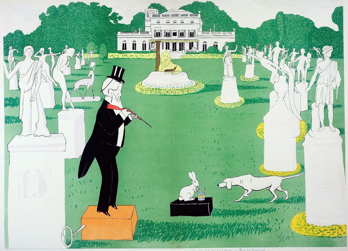 Ouverture de la chasse au bois de Boulogne 1904