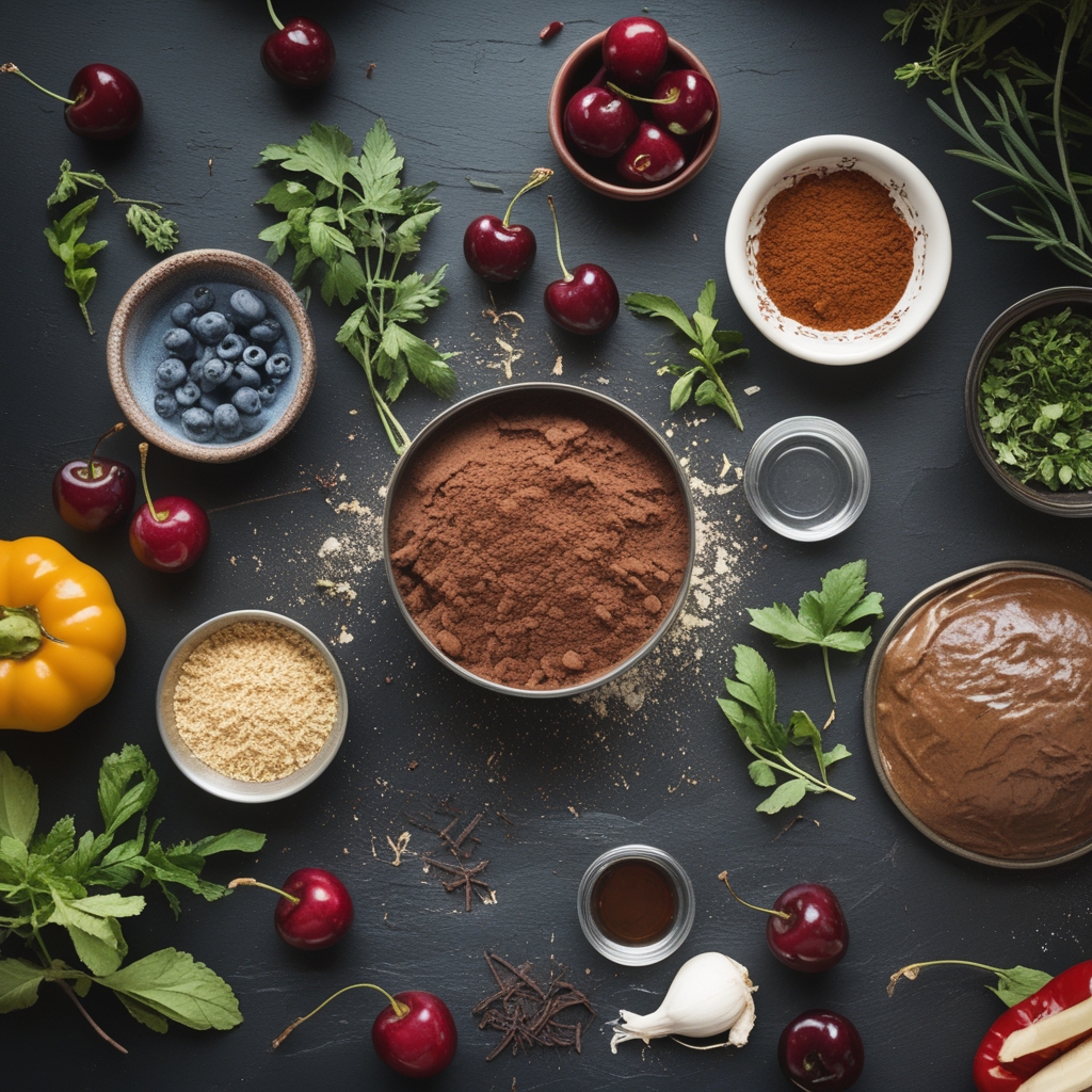 Ingredients for Chocolate Cherry Cake Recipe – Easy Homemade Dessert