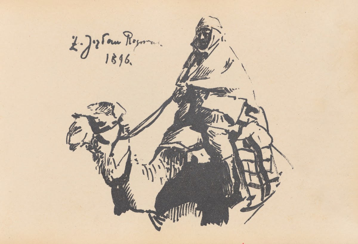 Beduin na wielbłądzie 1896