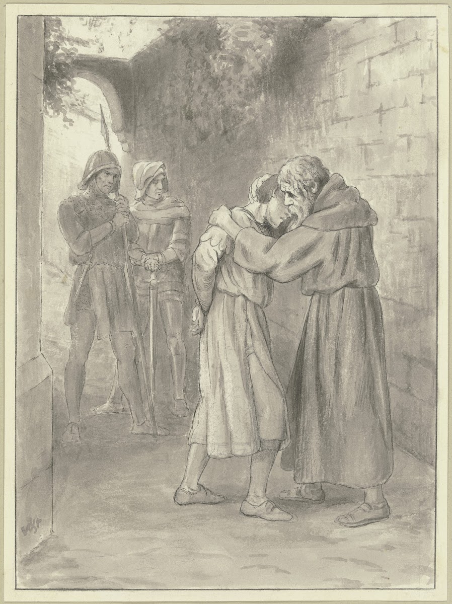 Brun begegnet dem gefangenen Diether ca 1884