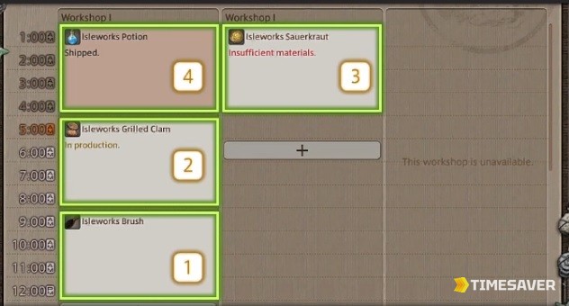 The FFXIV Island Sanctuary Isleworks Agenda — schedule a week of handicrafts here, then export them for Seafarer's Cowries