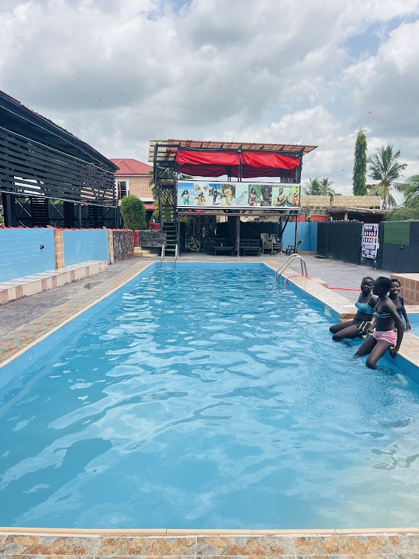 Swimming pool at Point 3 Hotel, Adeiso, Eastern Region Ghana
