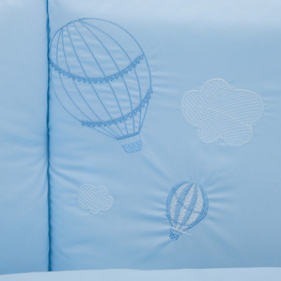 Bedding set for a baby crib 6 el Twins Beau blue