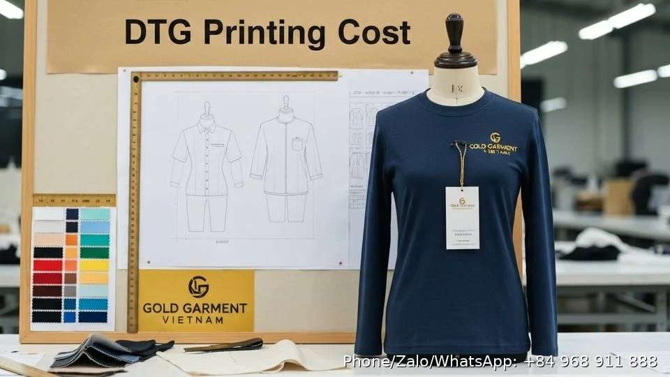 DTG Printing Cost - Gold Garment Vietnam
