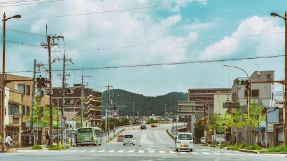 Japanese Street, Cityscape, Urban Scene, Asian Architecture 4K Wallpaper Background