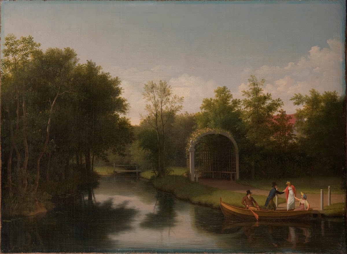 Arbour in the park of Sanderumgård manor 1807