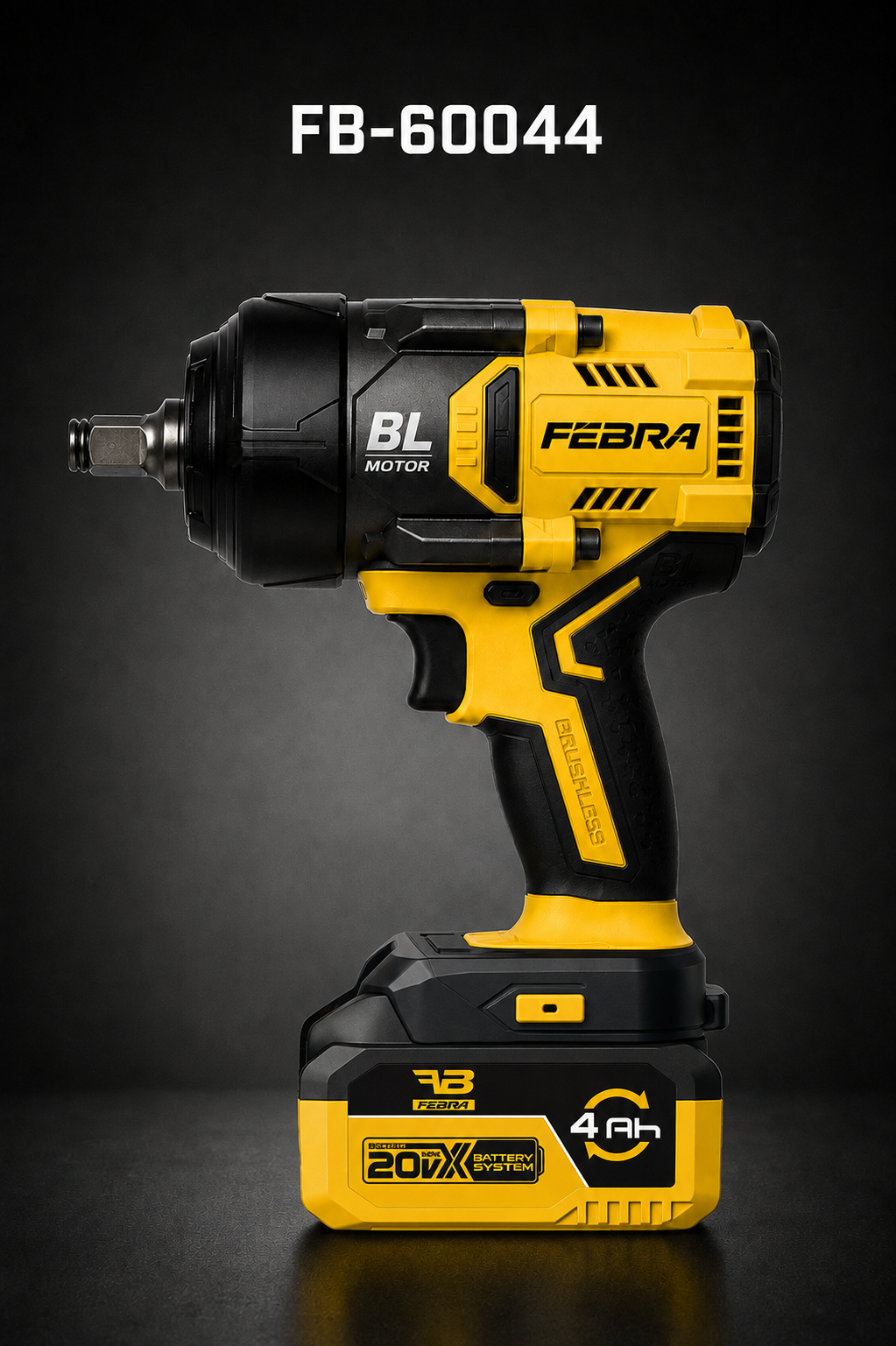 Llave de impacto inalámbrica 20V 1/2" BL grande