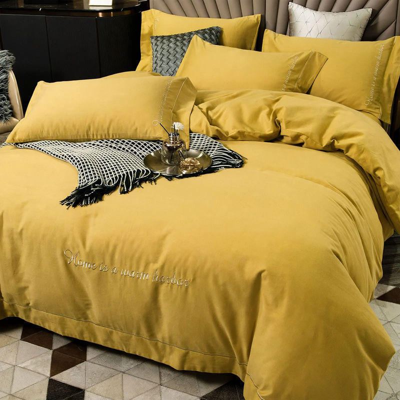 Cotton bedding set, brushed, modern, various sizes