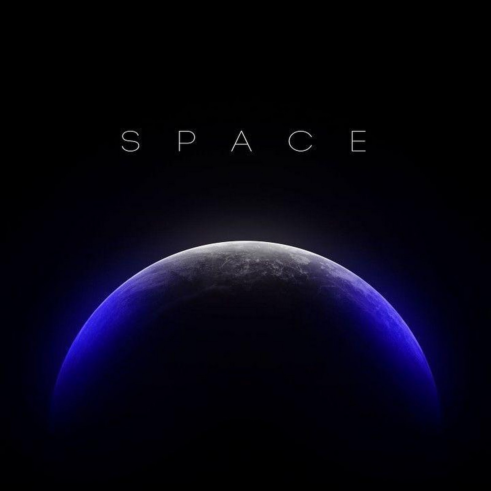 Download Blue Glowing Planet In Space iPhone