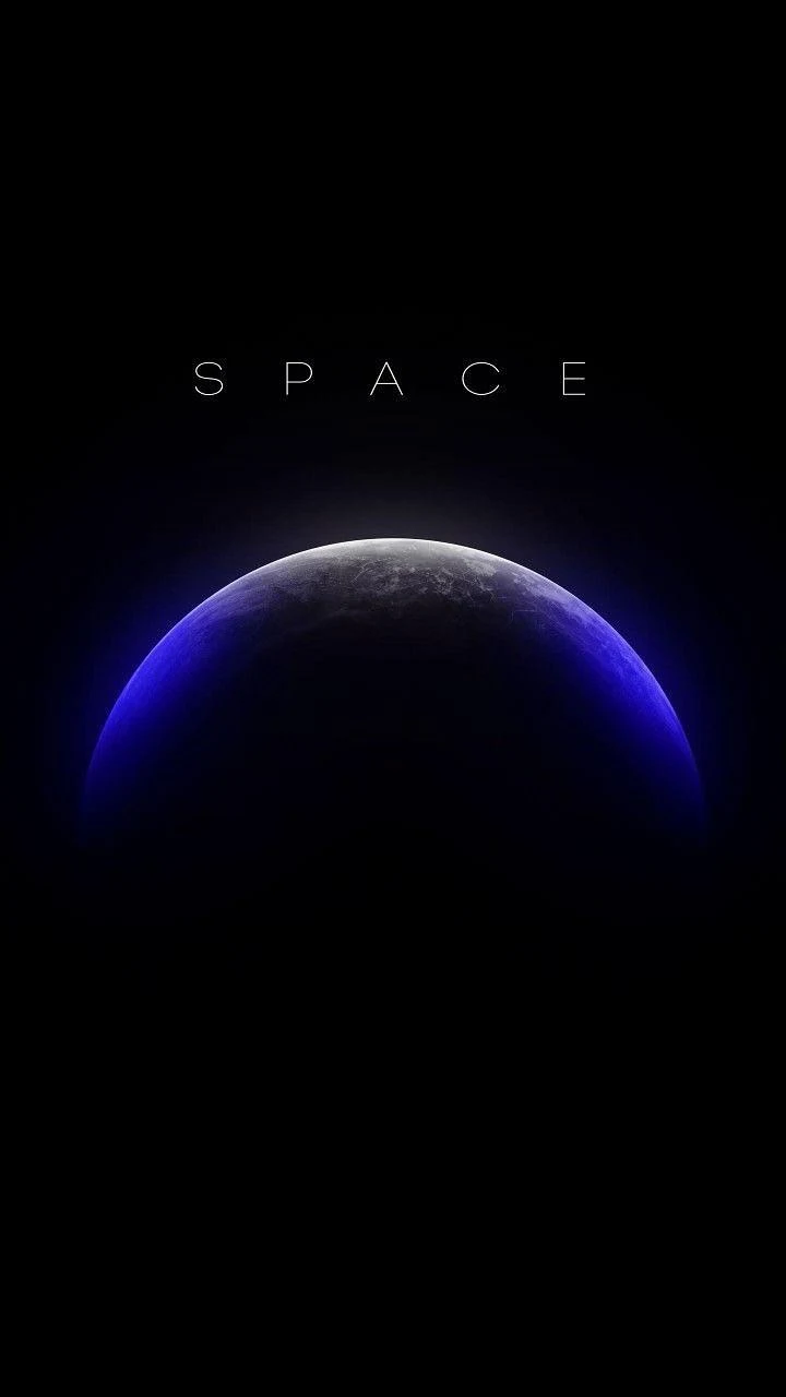 Blue Glowing Planet In Space - Digital Art iPhone Wallpaper (720x1280)