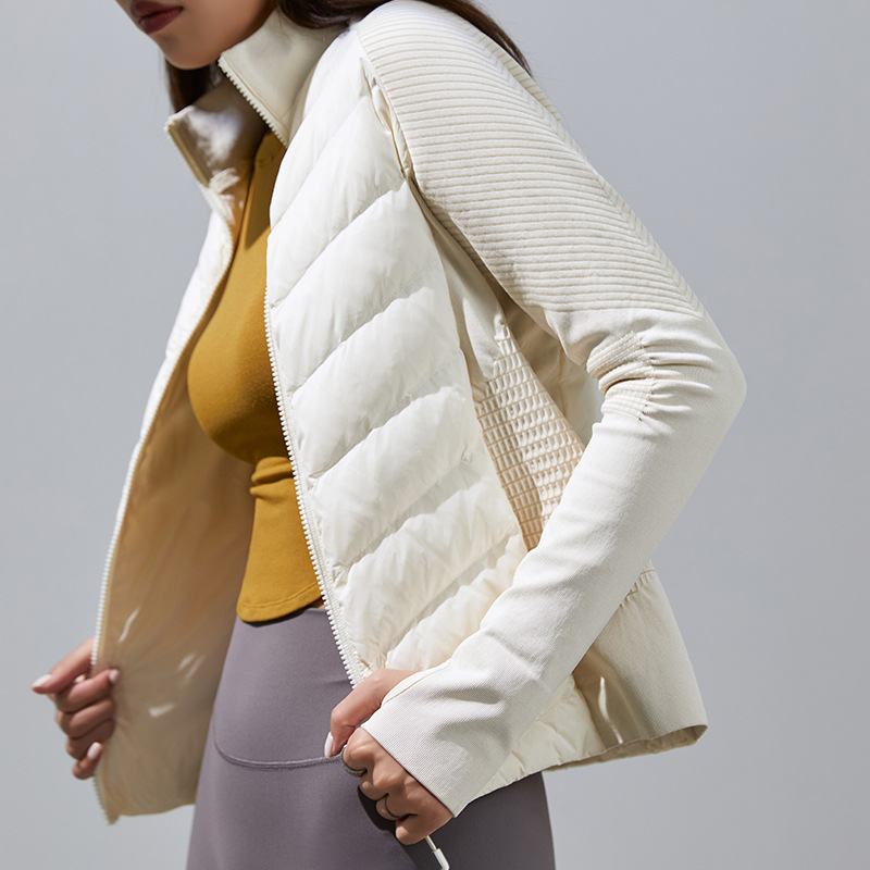 Women's Down Jacket, White Goose Down, Slim Fit