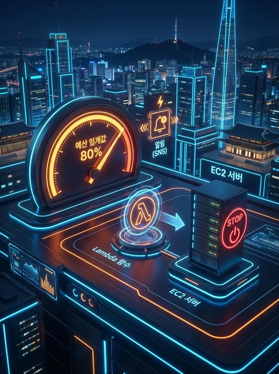 AWS Budgets 및 Lambda 연동 아키텍처