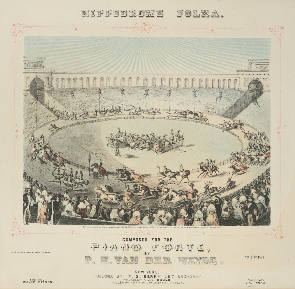 Hippodrome polka Composed for the piano forte 1853