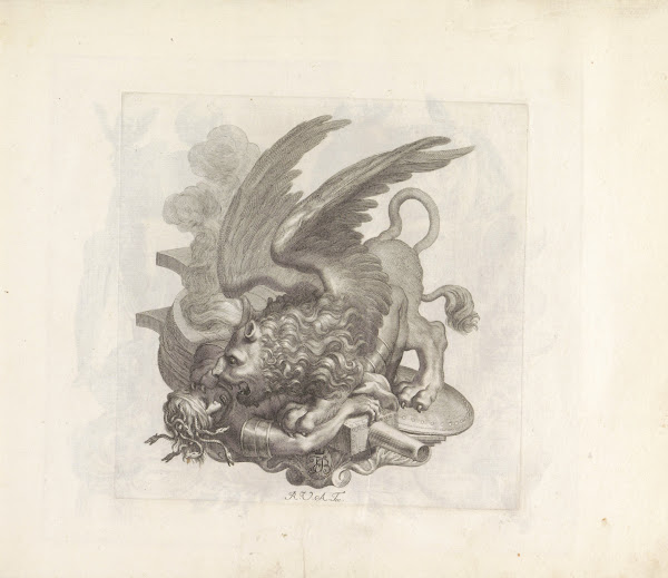 Medusa verpletterd door de leeuw van Sint Marcus 1673 1743