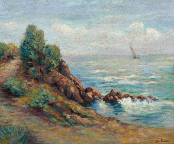 Voilier à Agay circa 1895