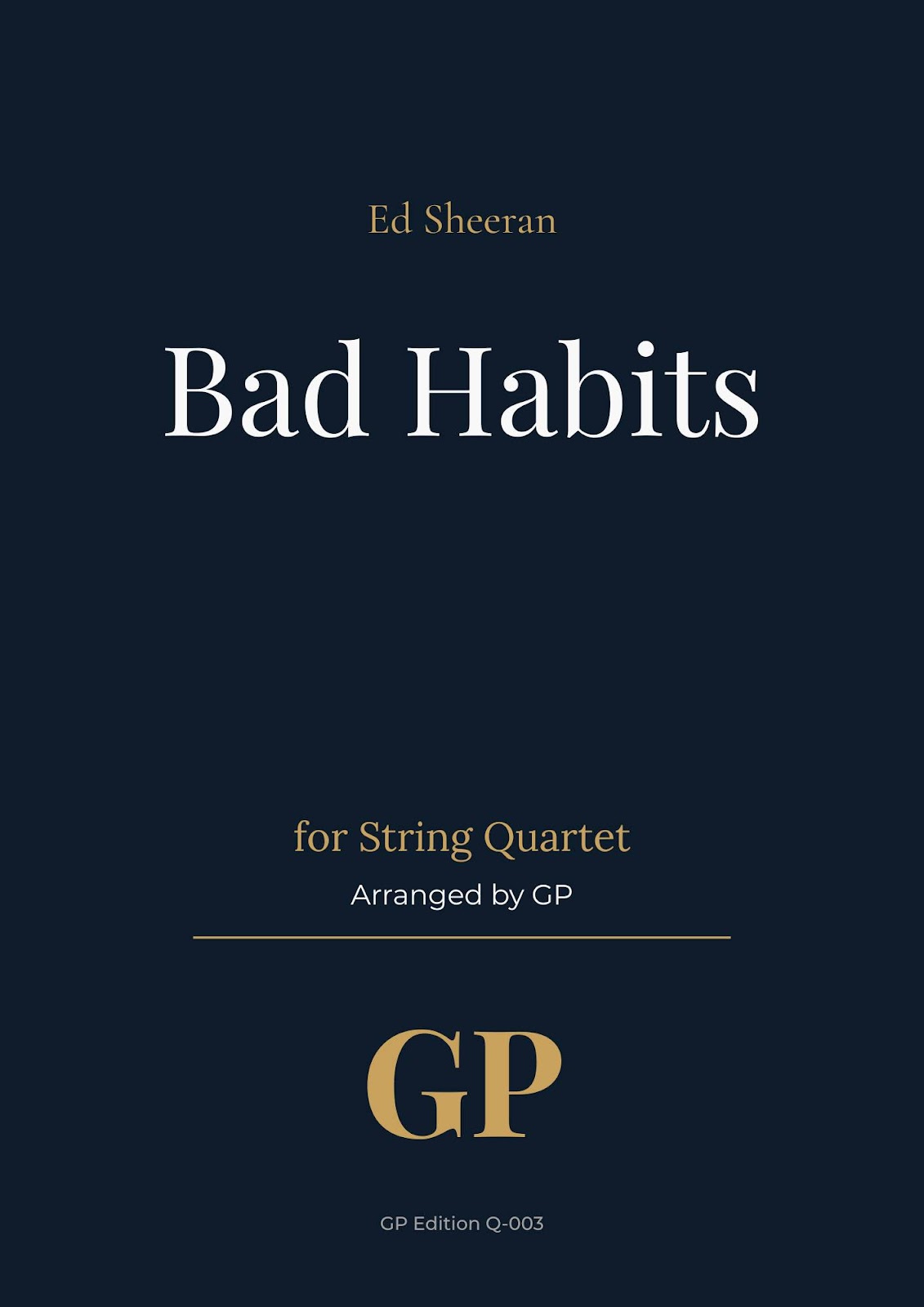 GP Premium Sheet Music Cover