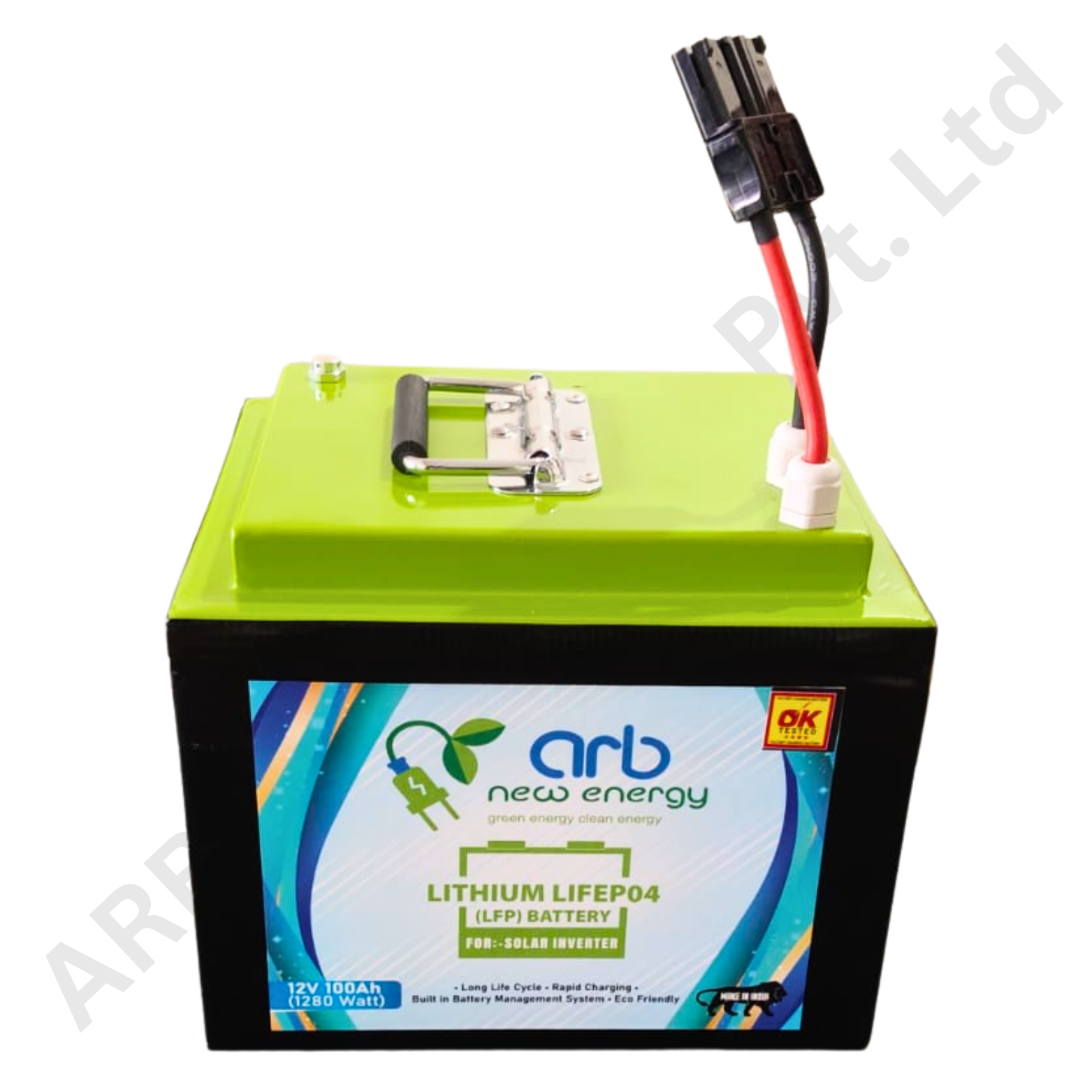 12V 100Ah LifeP04 Lithium Battery With Smart BMS (7c73)