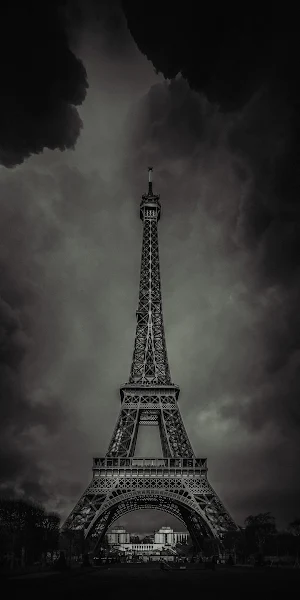 Champ De Mars, Eiffel Tower, Trocadro Square, Cloud, Atmosphere Full HD iPhone Wallpaper Background