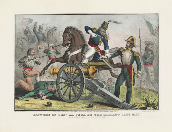 Capture of Genl La Vega by the gallant Capt May at the Battle of Resaca de la Pa