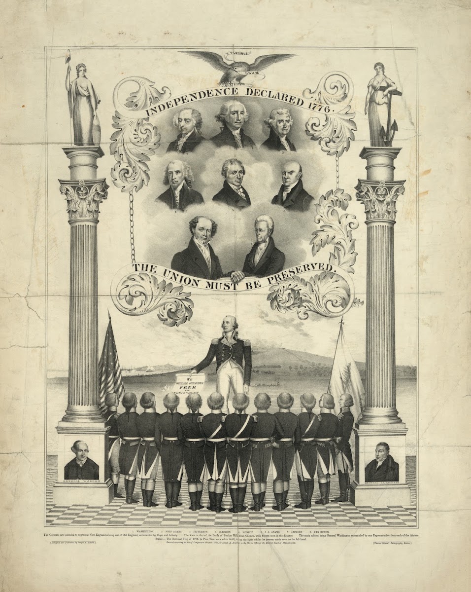 Independence declared 1776 The Union must be preserved 1839