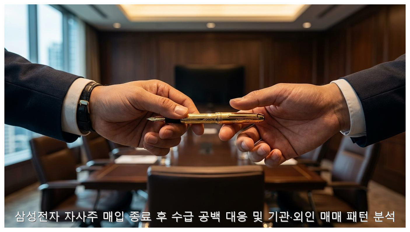 삼성전자 자사주 매입 종료 후 수급 전환점 대응 전략 핵심 안내 및 분석 인포그래픽 (3)