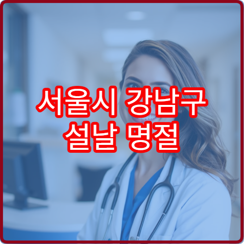 서울시 강남구 설날 명절 피부과 연휴 진료 병원 여드름·아토피·두드러기 치료 상담 가능