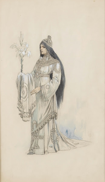 A costume design for the Théâtre de la Renaissance Paris