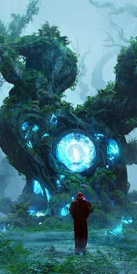 Fantasy, Magic, Forest, Portal 4K Wallpaper