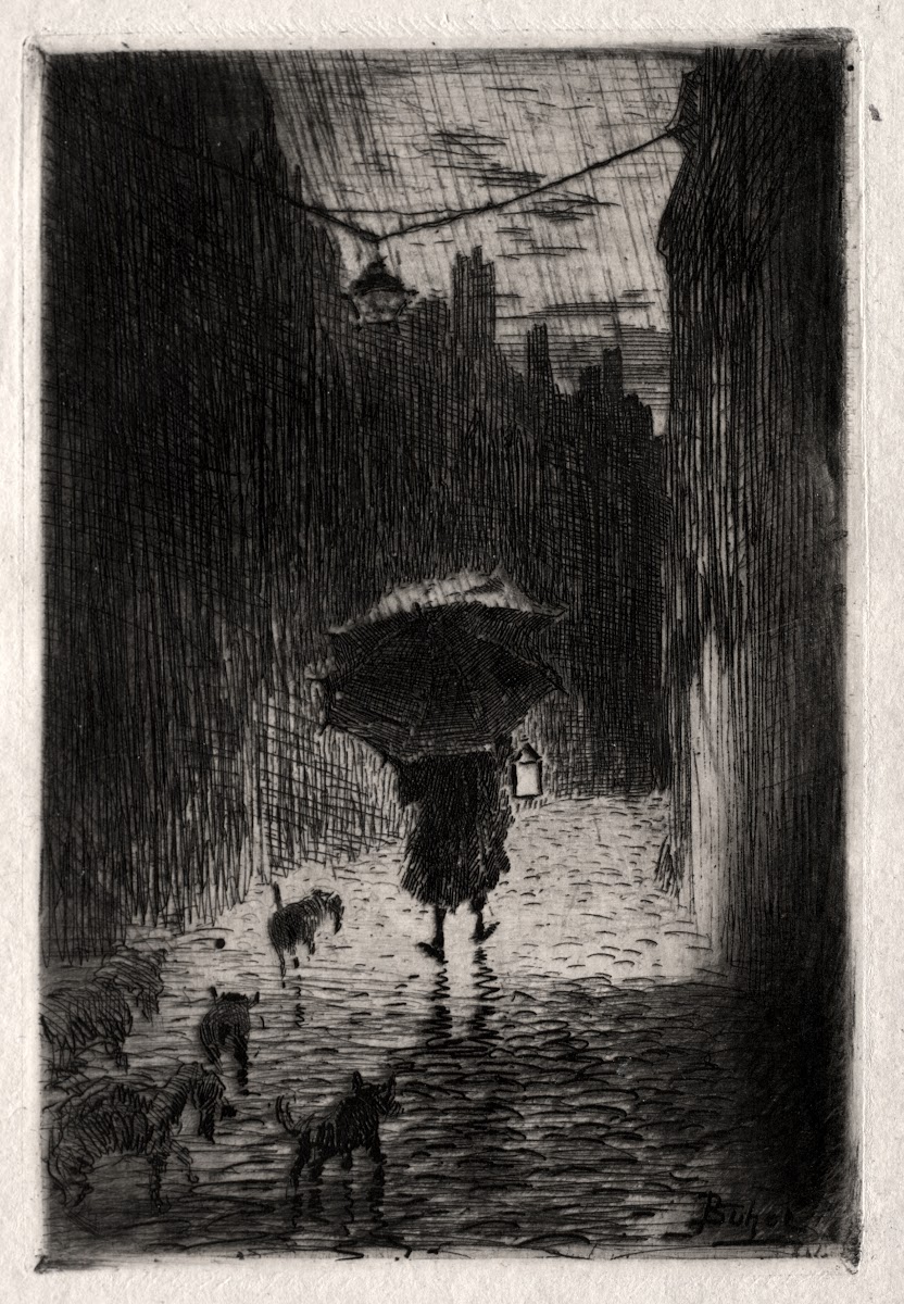 Rain and Umbrella c 1875