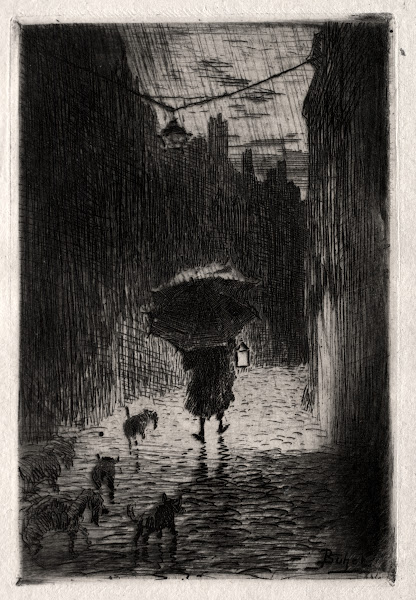 Rain and Umbrella c 1875