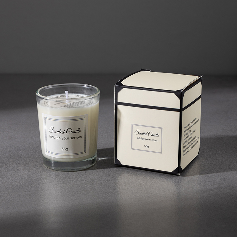 Scented candle in cup form, soy wax