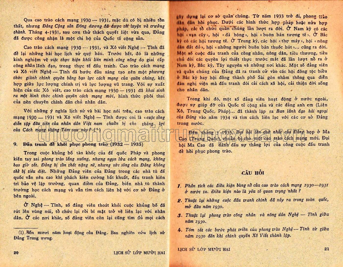 Lịch sử lớp 12 phổ thông (tập 1) - Trang 11