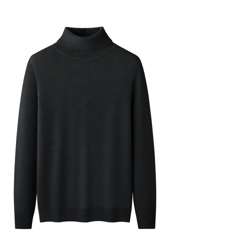 Men's turtleneck sweater, lined