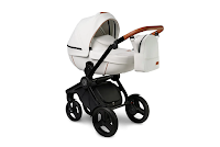 Коляска 2 в 1 Verdi Futuro 06 White Diamond бежевый/коричневый