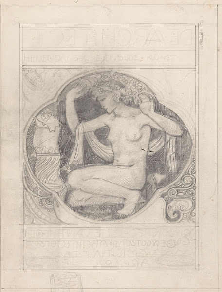 Ontwerpschets voor de omslag van De Architect 1878   1938