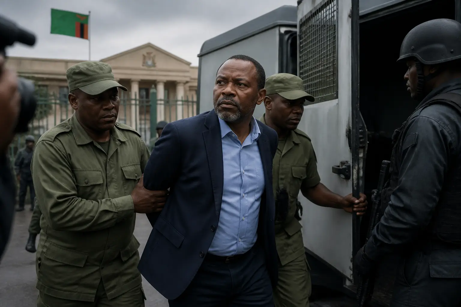 Editorial image for Zambian opposition leader detained over treason allegations