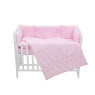 Bedding set for a baby crib 6 el Twins Belle pink