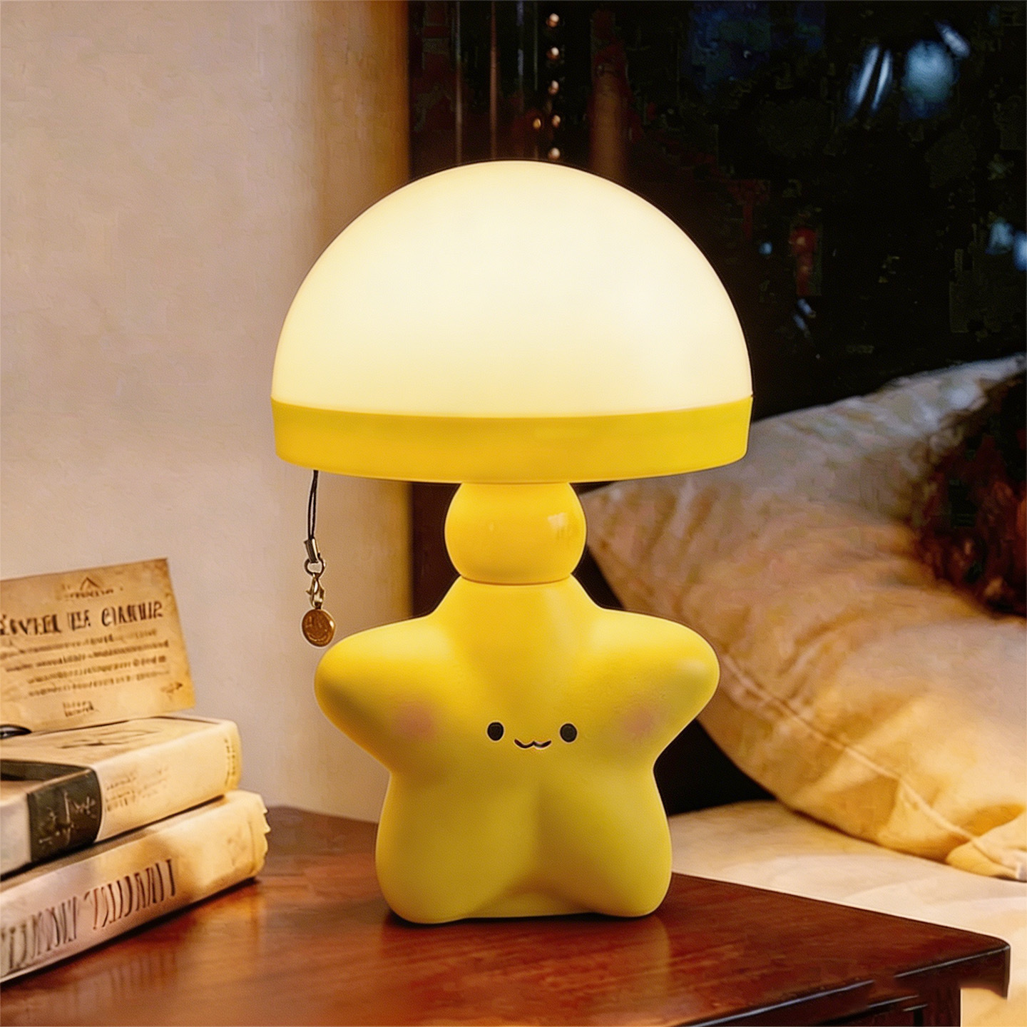 Cartoon Star Jellyfish Light with Pull Cord