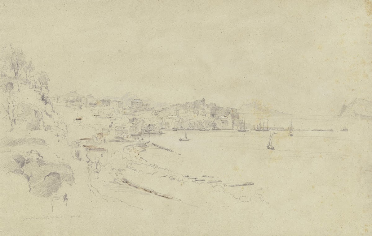 Pozzuoli mit der Villa des Cicero 1863